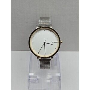 Skagen Hagen SKW2661 Womens 34mm Gold Silver Tone Mesh Quartz Watch New Battery